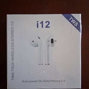 i12 True Wireless Stereo Earbuds - White